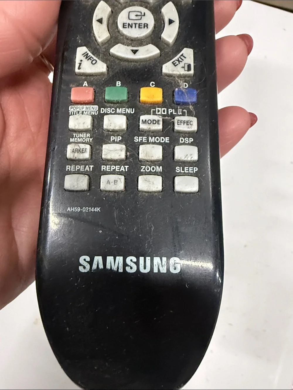 Samsung Black Remote Control with Multi-Function Buttons